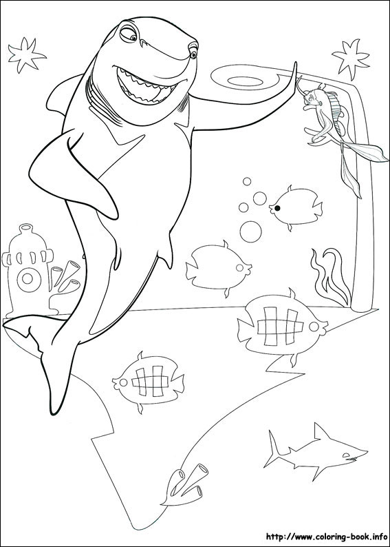 Shark Tale coloring picture